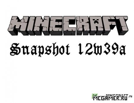 Minecraft Snapshot 12w39a