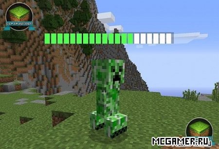 1.7.4  Entipy - HP bars for mobs
