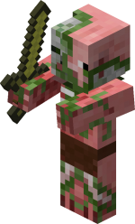 Зомби-свиночеловек minecraft
