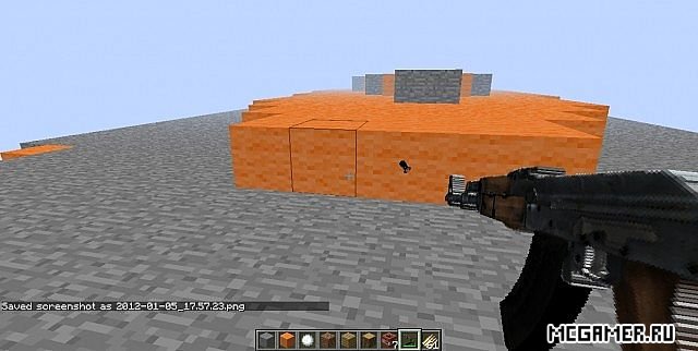 Автомат АК-47 в Minecraft + мод