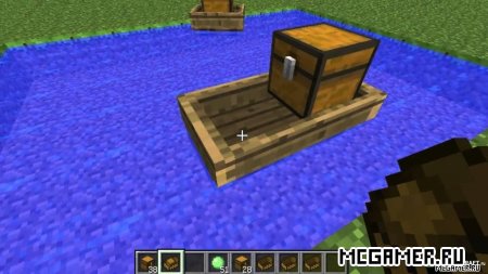 Мод Сундуки на лодке (Chest Boat Mod) для майнкрафт 1.6.2