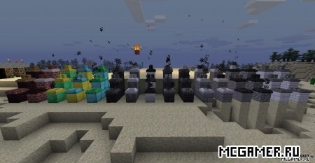 Декоративный мрамор и камины Minecraft 1.6.2
