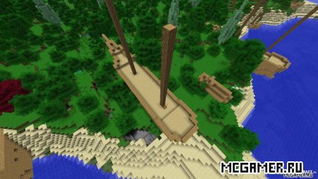 Генератор мира "Shipwreck" Minecraft 1.6.4