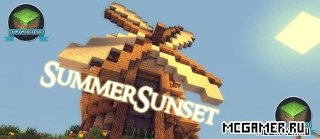 Summer Sunset Shaders для Minecraft 1.7.4