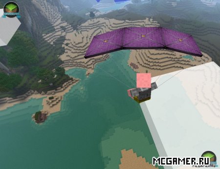 Мод Parachute для Minecraft 1.7.10
