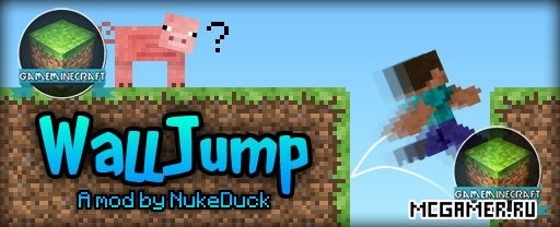Мод Wall Jump для Minecraft 1.8